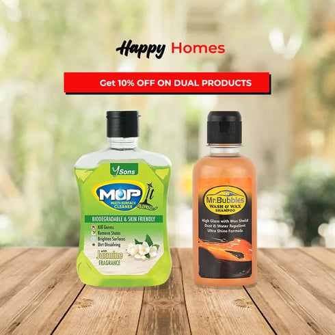 Mopit Multi Surface Cleaner + Mr. Bubbles Wash & Wax Car Shampoo